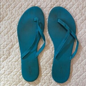 David's Bridal Teal Sandals